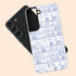 Custom Initials Toile Bookshelf Floral Galaxy Case